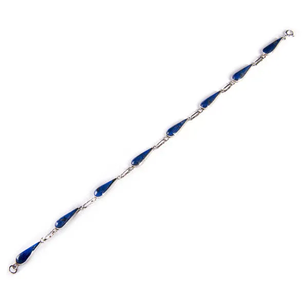 Lapis Lazuli Illari Bracelet | Artisan Handcrafted Jewelry | Sourced from Chile