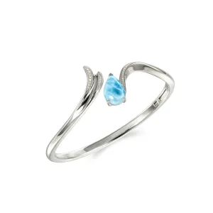 Larimar Glamour Bangle Bracelet