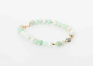 Leopold Bracelet in Green Chrysoprase