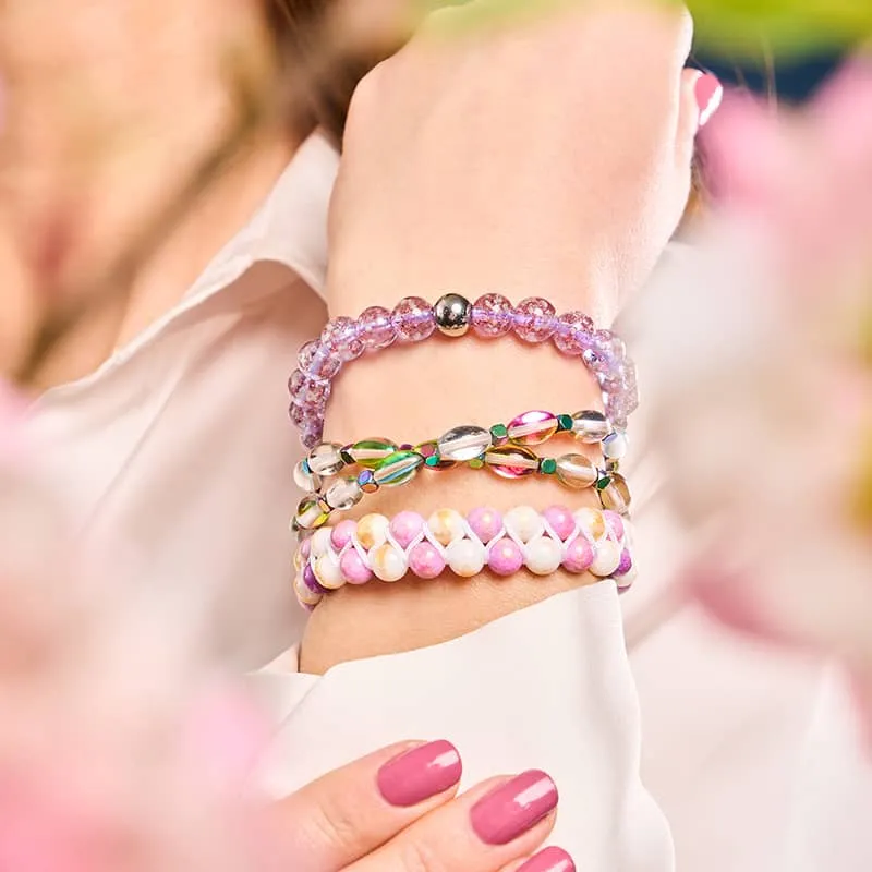 Lilac | .925 Sterling Silver | Firefly Glass Bracelet