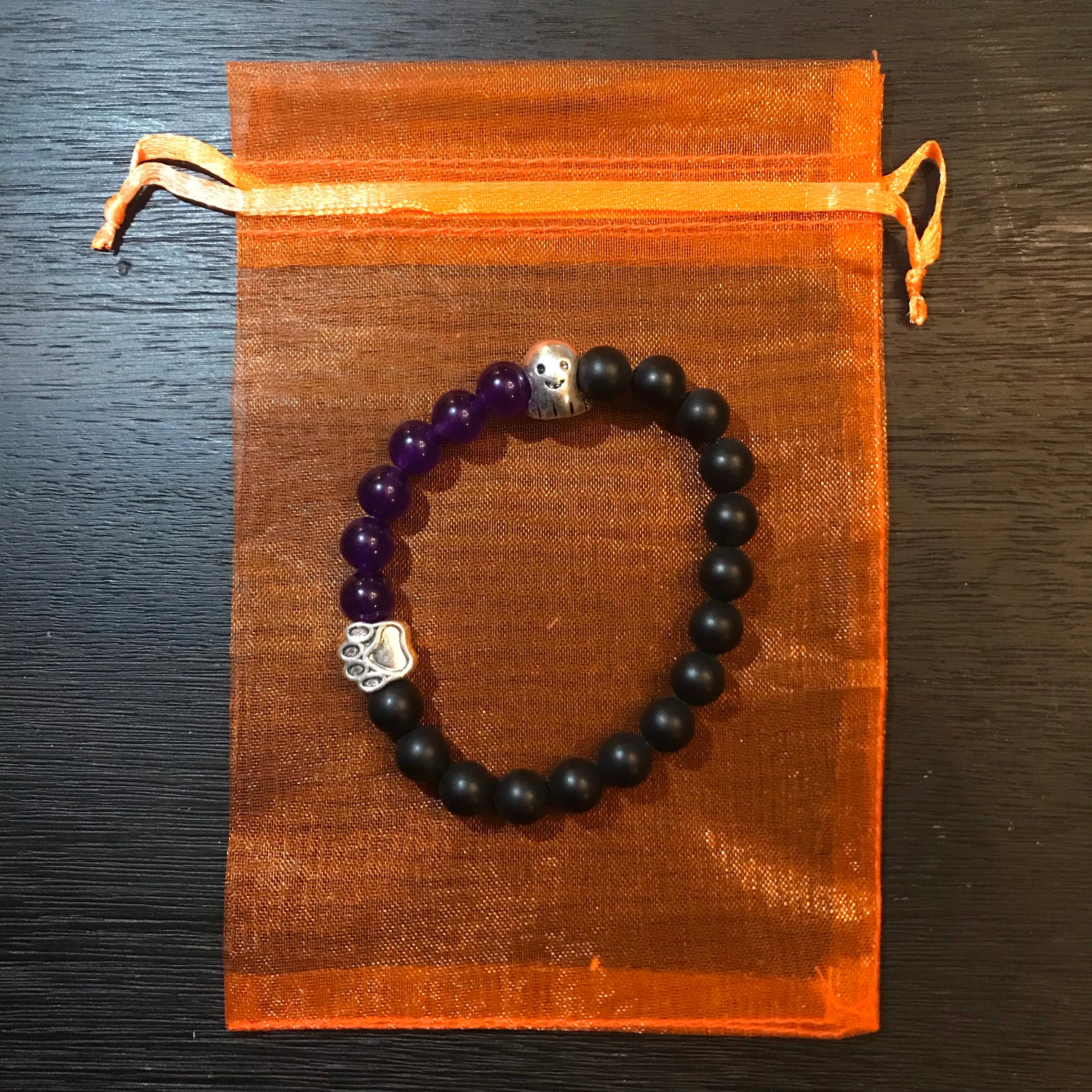 Limited Edition Ghost Halloween Paw Bracelet
