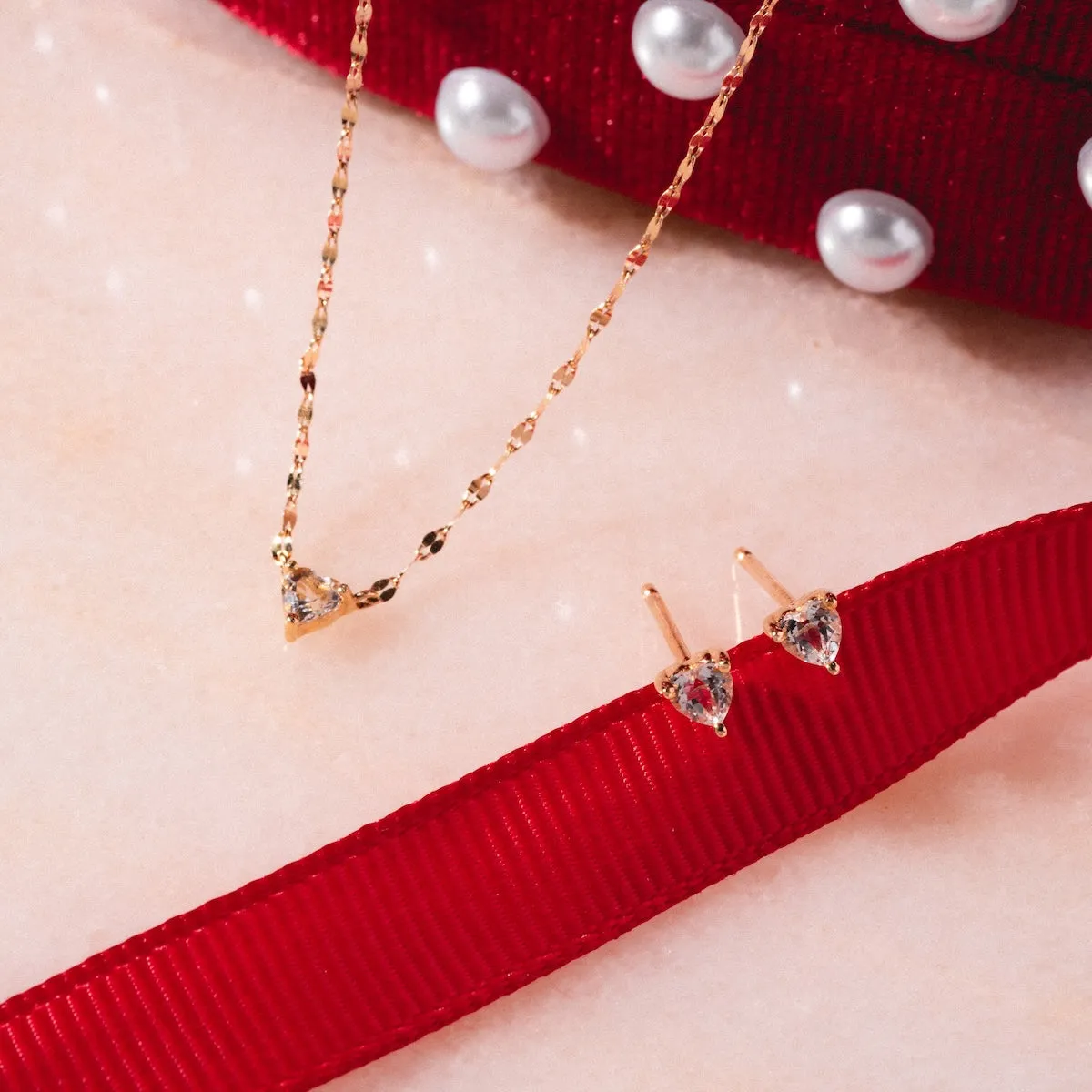 Limited Edition Valentine's Day Solid Gold Hearts Gift Set