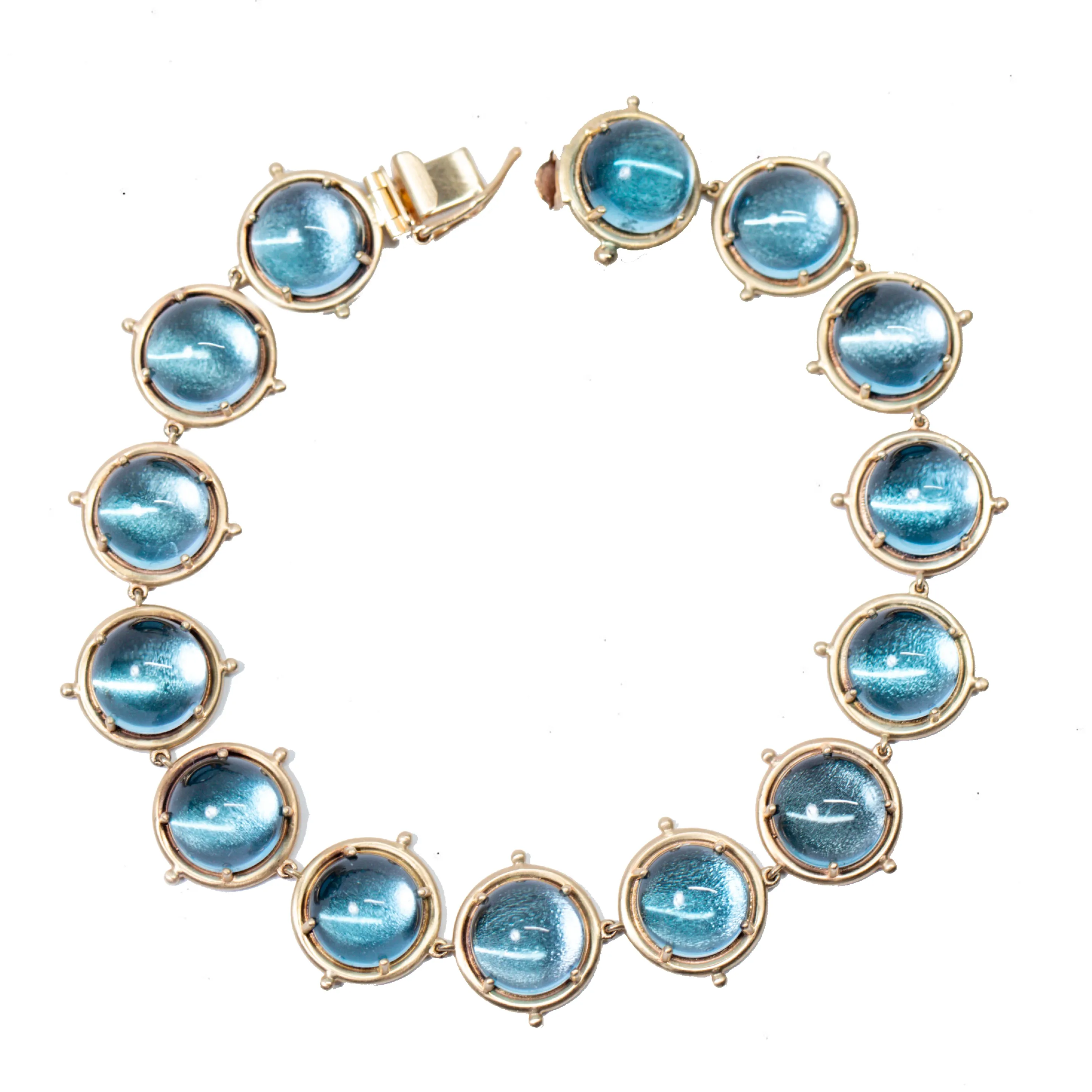 LIMITED EDITION.......BLUE TOPAZ ETERNITY BRACELET