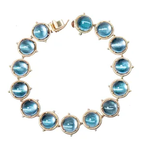 LIMITED EDITION.......BLUE TOPAZ ETERNITY BRACELET
