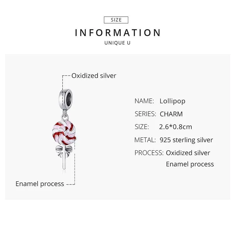 Lollipop Pendant Charm