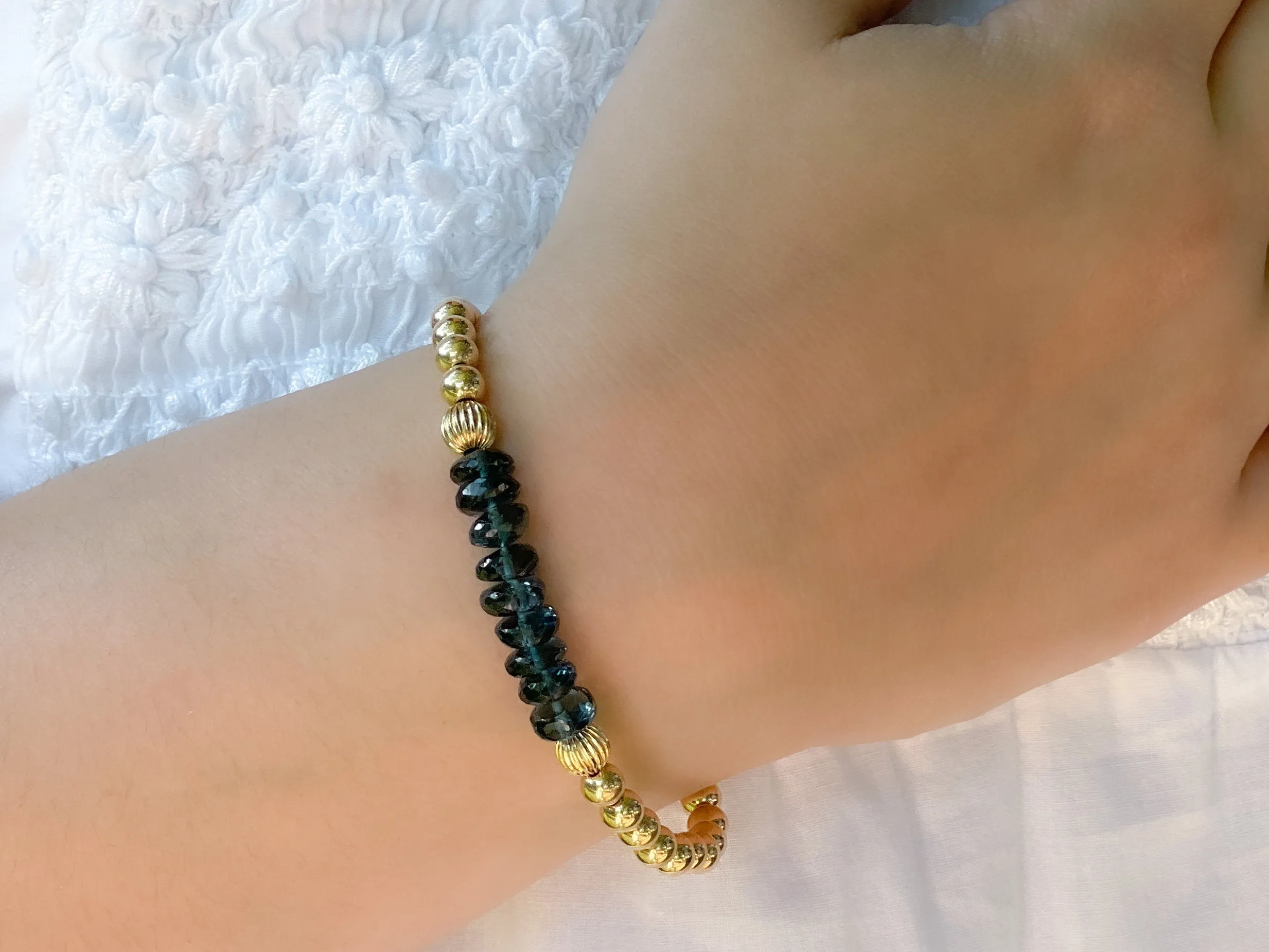 London Blue Bar Bracelet