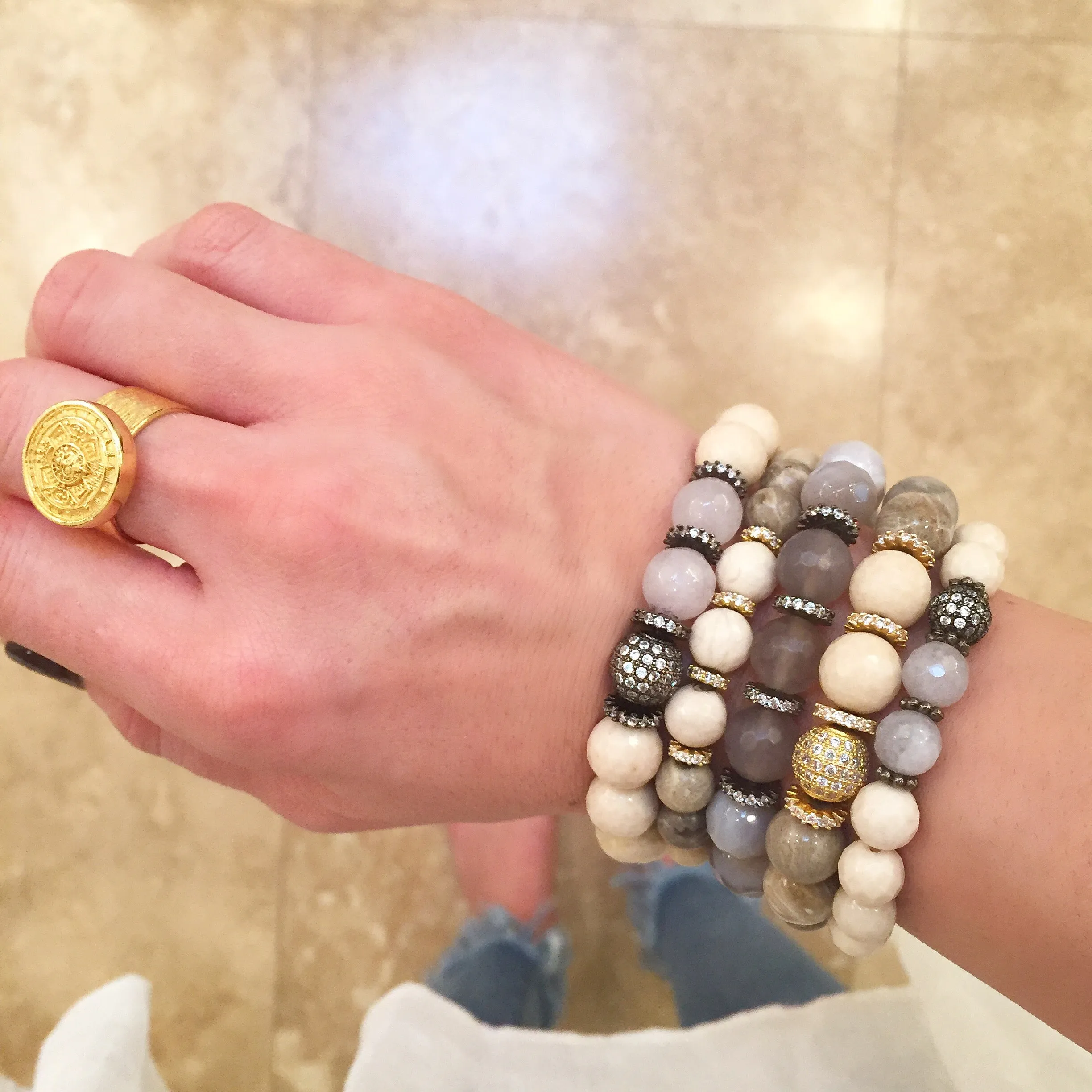 LYLA GUNMETAL riverstone/gray jade