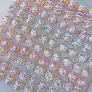 Macaron Cartoon Hand-Painted Beads