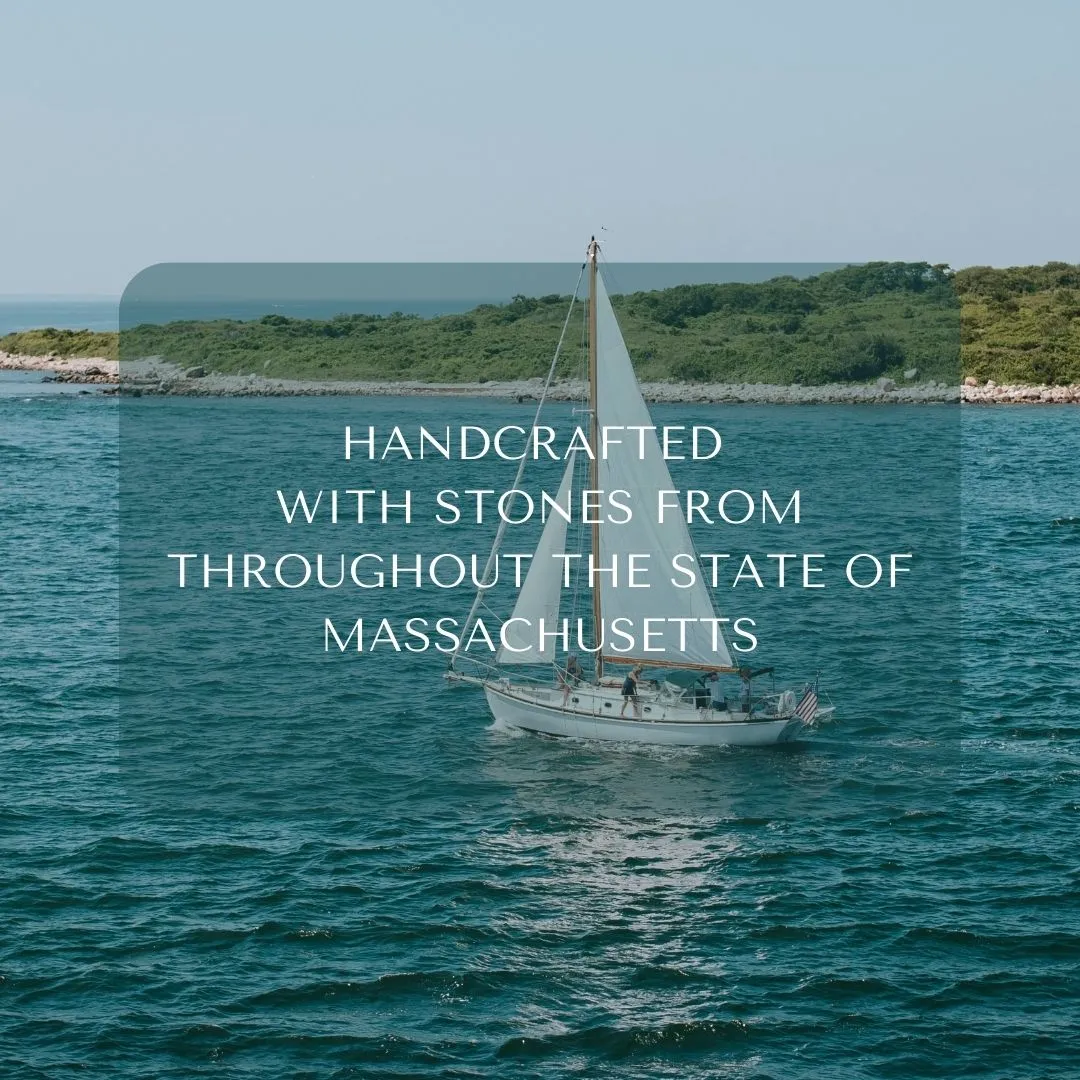 Massachusetts Stones   Crystal Glass