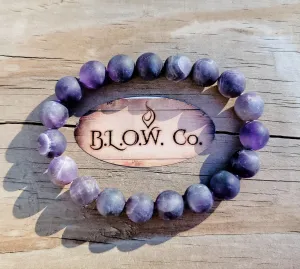 Matte Amethyst Bracelet
