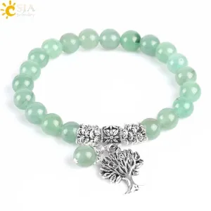 Meditation Green Aventurine Women Bracelets Natural