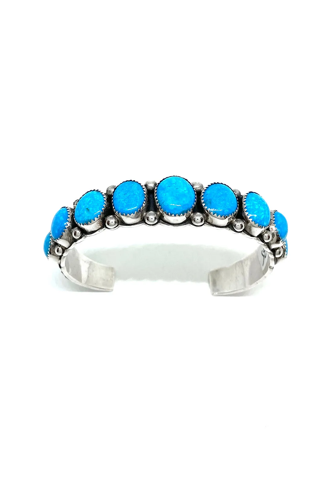 Men's Blue Turquoise Row Cuff