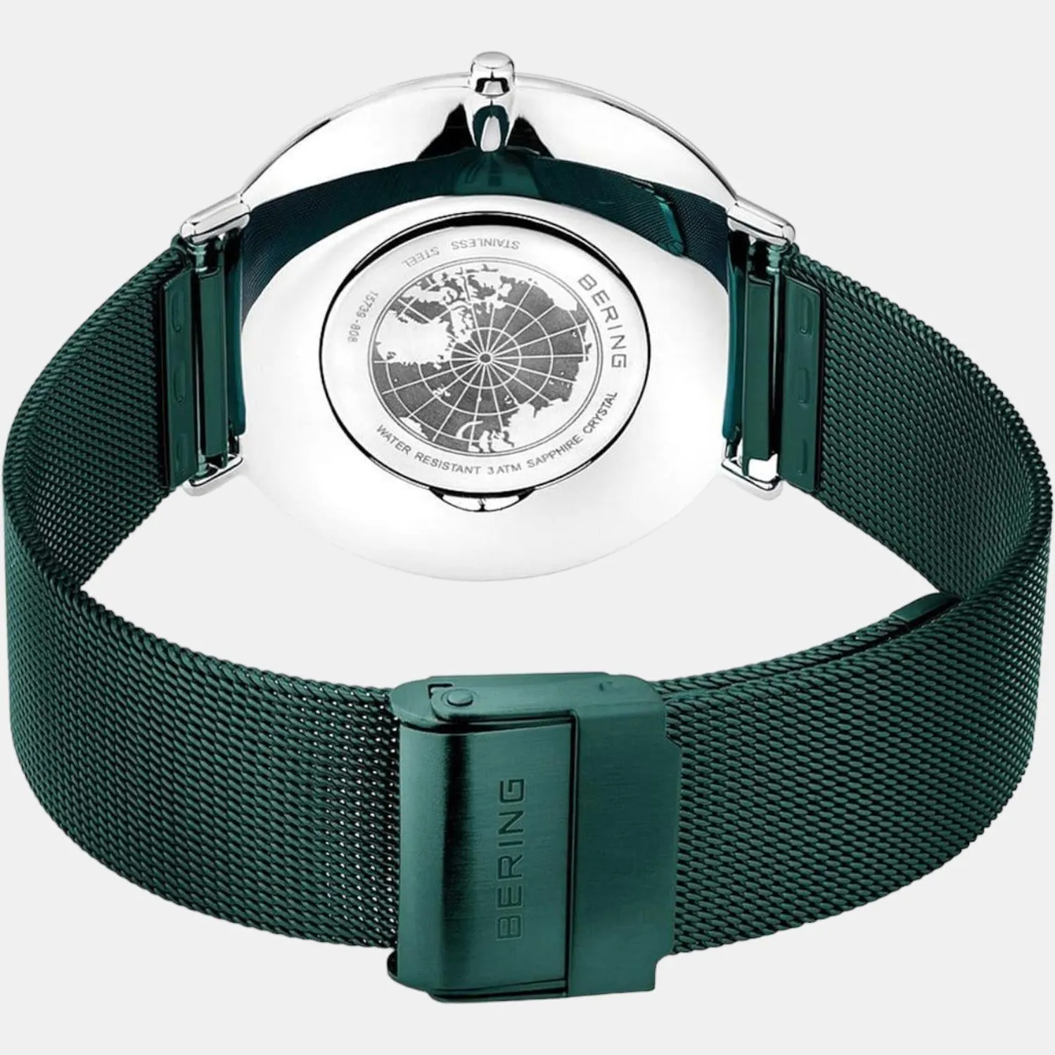 Men's Green Analog Stainless Steel Watch 15739-808