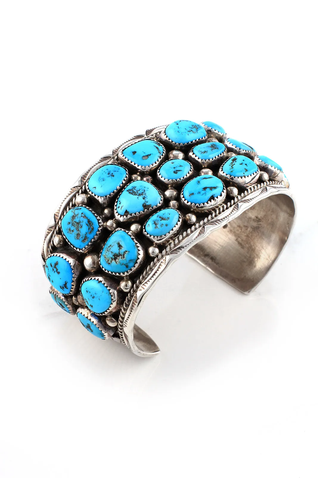 Men's Kingman Turquoise Row Cuff