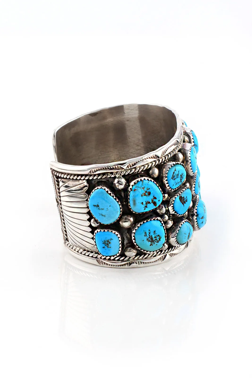 Men's Kingman Turquoise Row Cuff