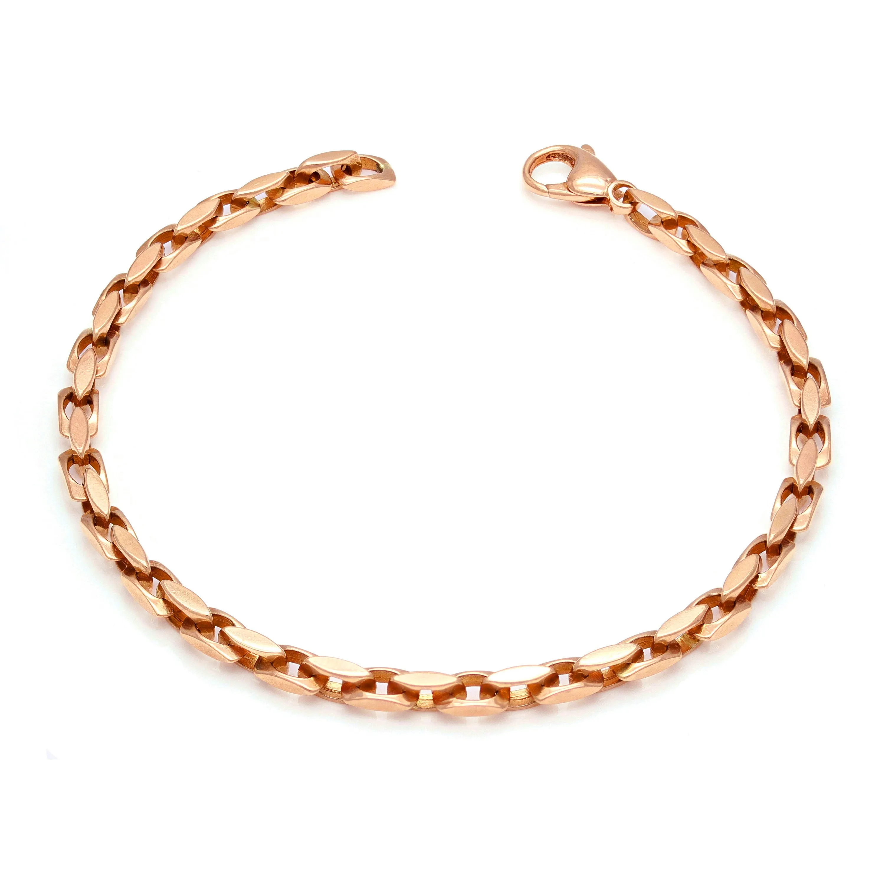 Men's Solid 10k Yellow Gold Nugget Bracelet 7.5" 25mm 58 grams