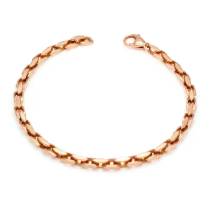 Men's Solid 10k Yellow Gold Nugget Bracelet 7.5" 25mm 58 grams