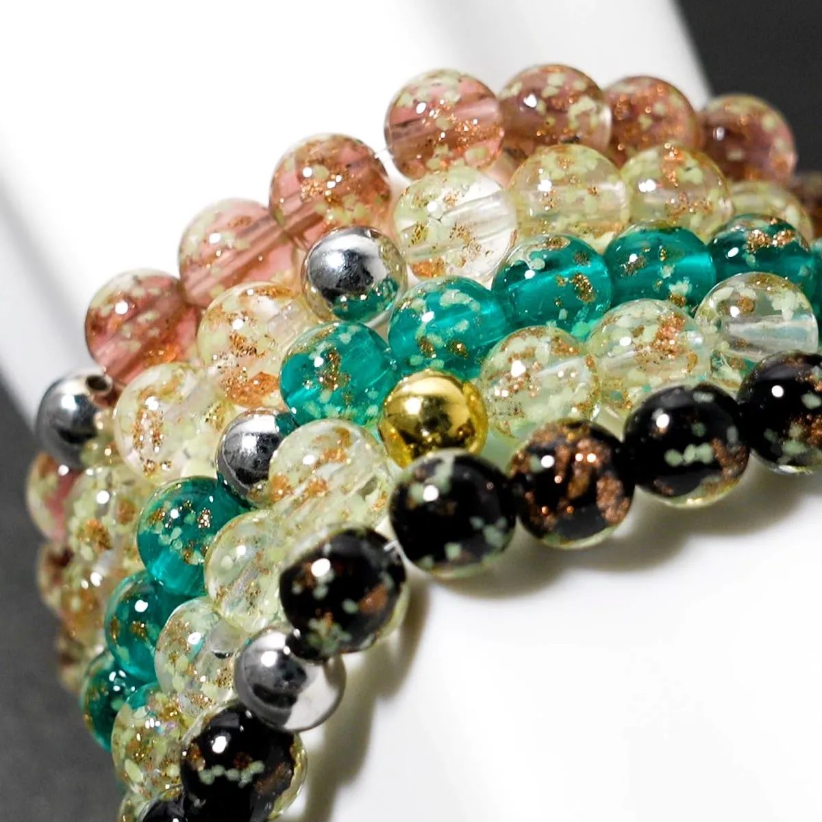 Merlot | .925 Sterling Silver | Firefly Glass Bracelet
