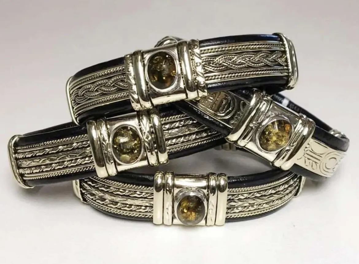 Mexican Amber Cuff Bracelet