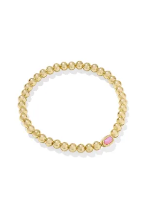 Mini Elaina Gold Stretch Bracelet Carnation Kyocera Opal