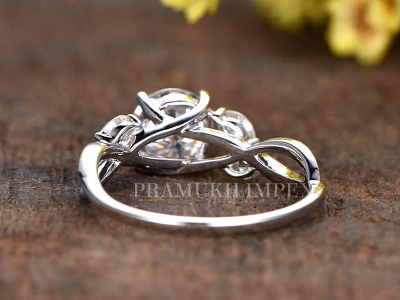 Moissanite engagement ring vintage yellow gold Unique promise engagement ring for women Marquise diamond wedding Bridal Anniversary gift