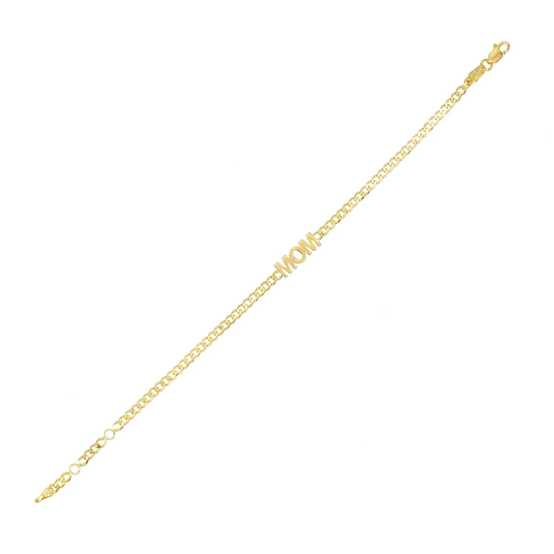 Mom Nameplate Bracelet 14K