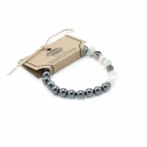 Mountain Jade Bracelet Faceted Magnetic Gemstone