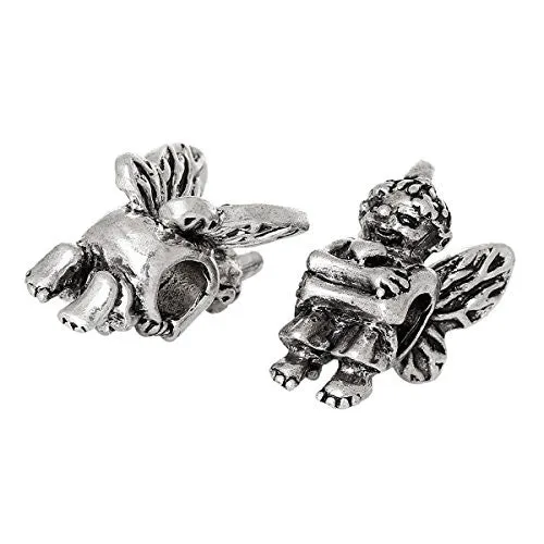 Mourning Angel Bead Compatible for Most European Snake Chain Bracelet