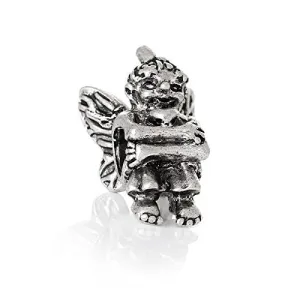 Mourning Angel Bead Compatible for Most European Snake Chain Bracelet
