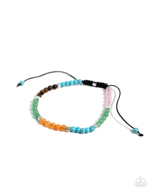 Multicolored Melody - Multi - Colorful Stone Paparazzi Pull-Cord Bracelet