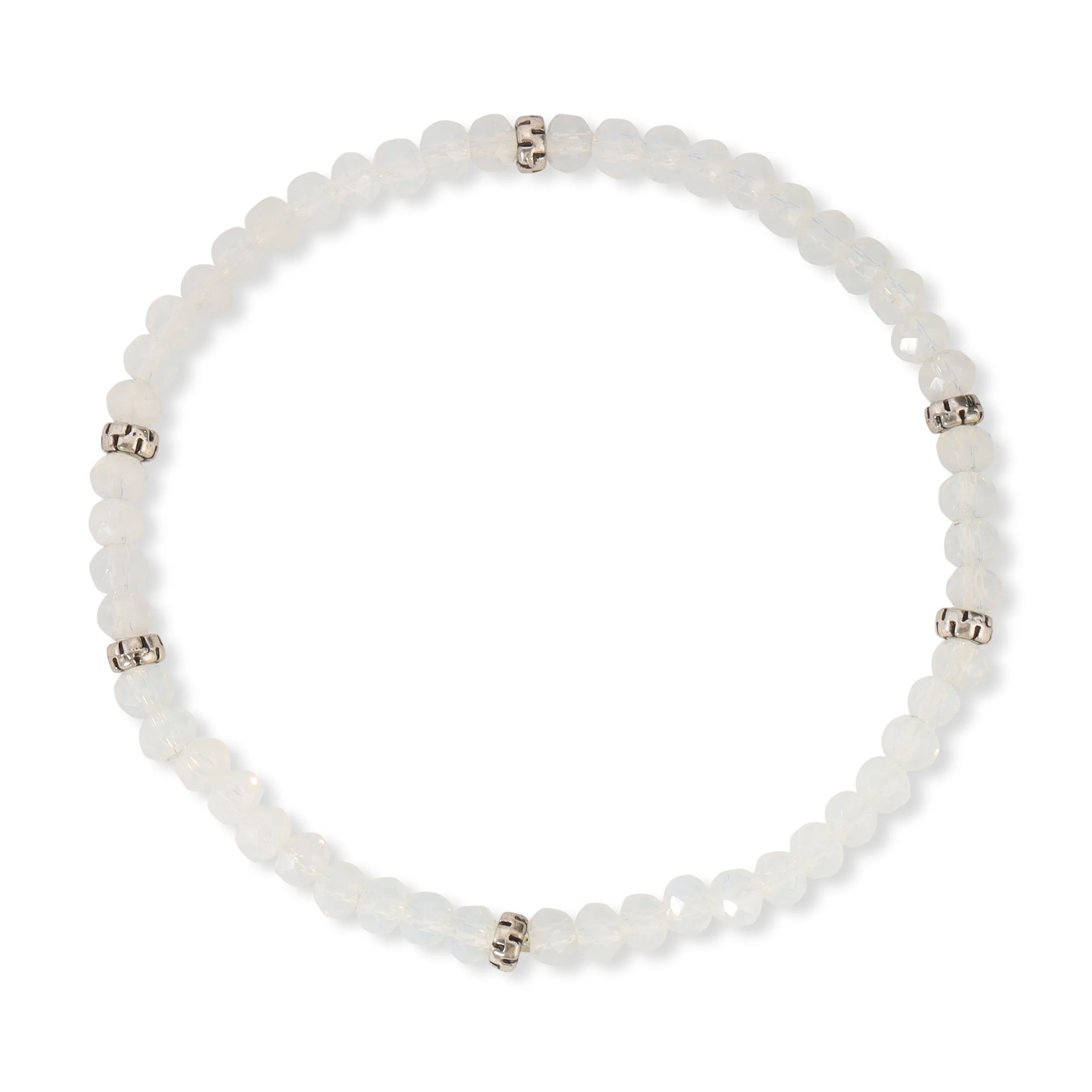 My FUN Colors Mini Crystal Bracelet Opal / Silver Accent