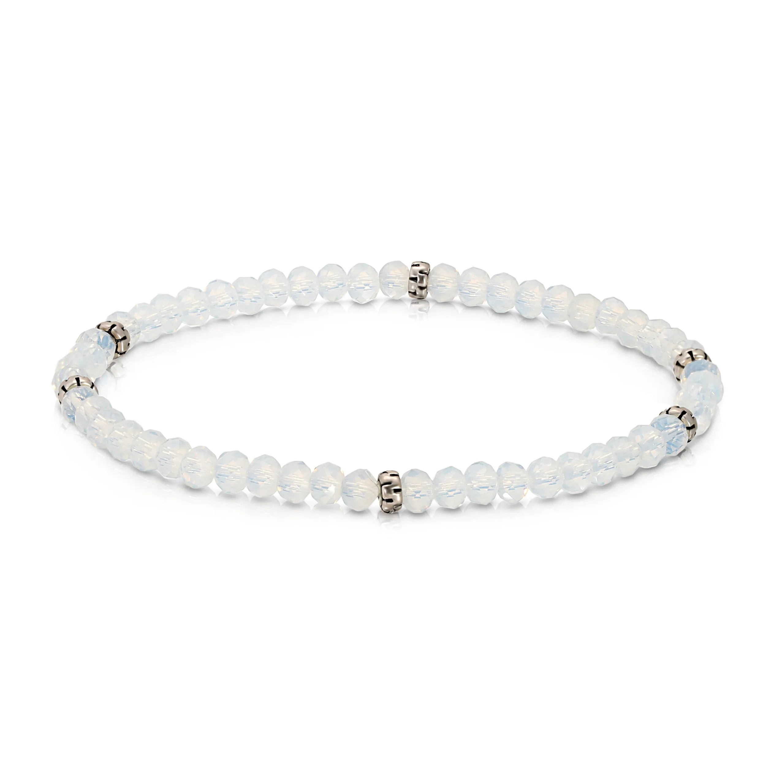 My FUN Colors Mini Crystal Bracelet Opal / Silver Accent