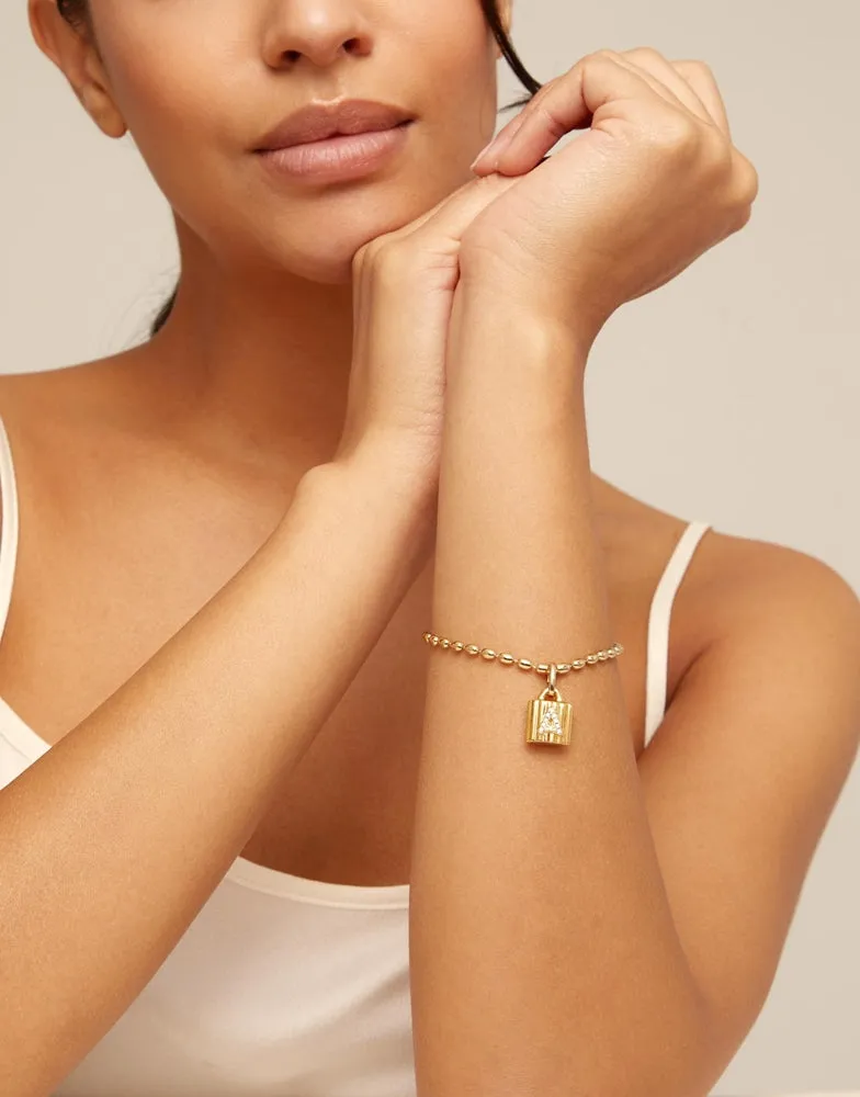 MYPADLOCK charms, gold