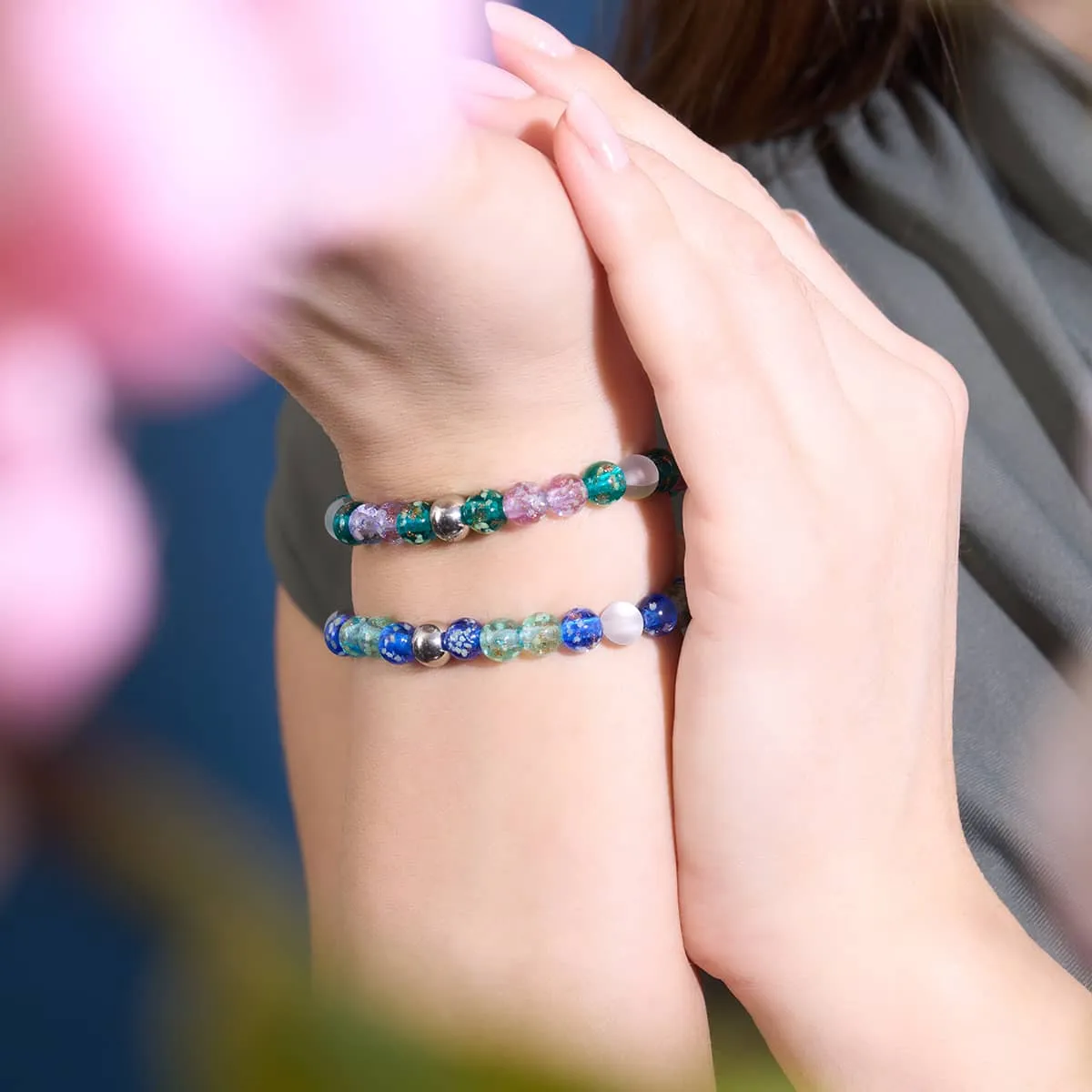 Mysterious Garden | Mermaid x Firefly Glass Bracelet