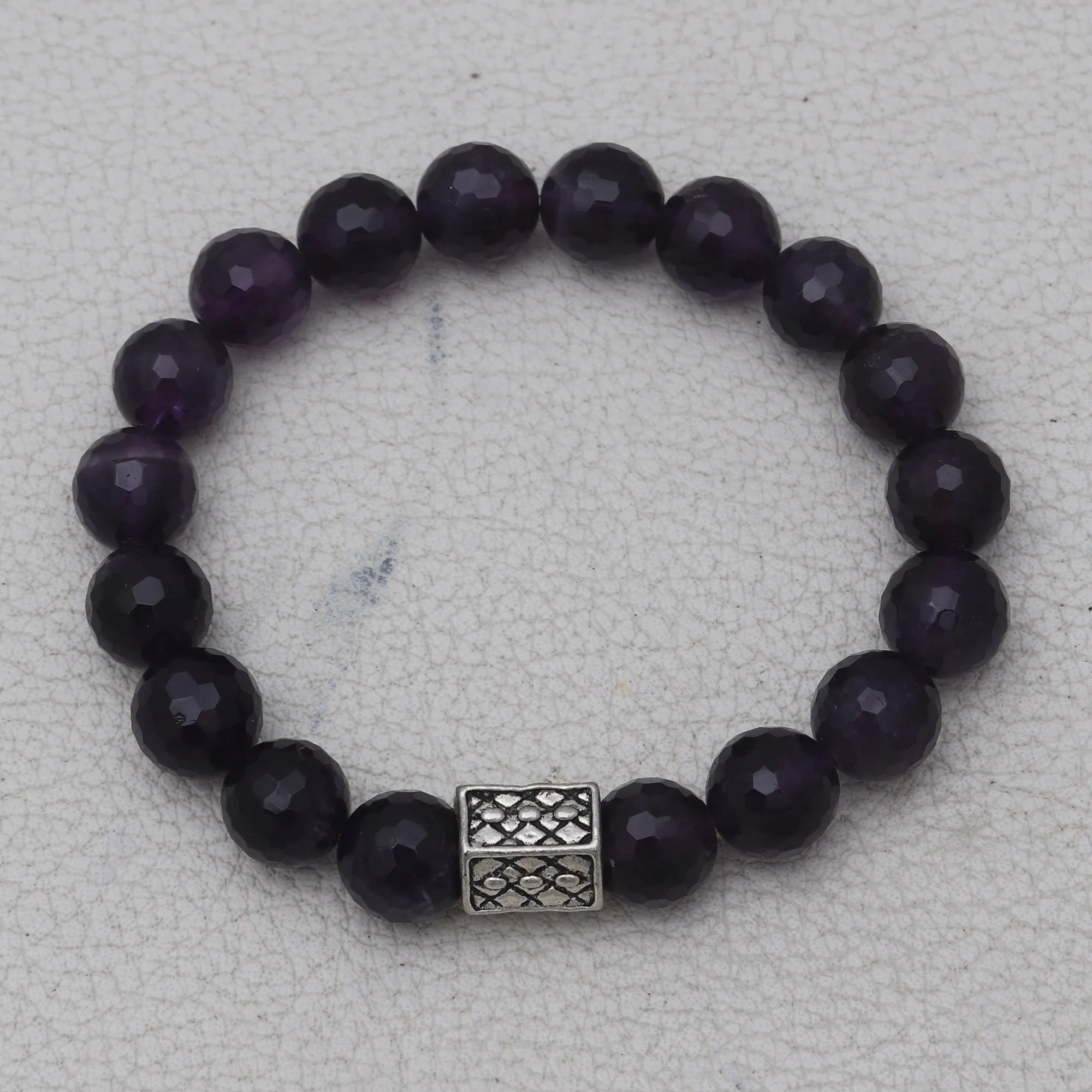 Natural Amethyst Beads Bracelet