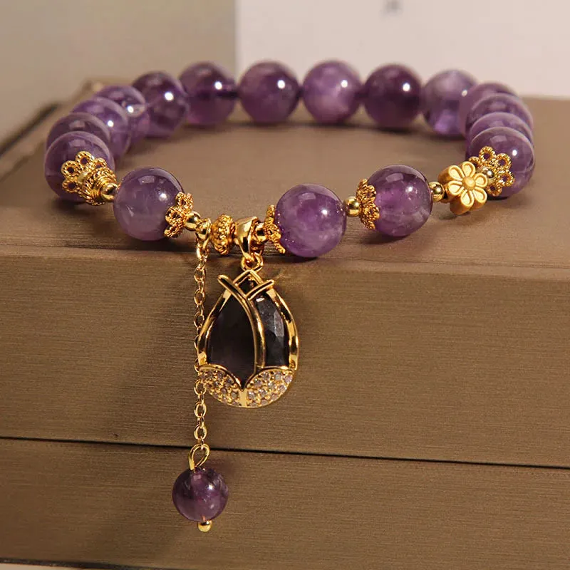 Natural Amethyst Bracelet