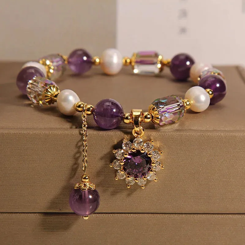 Natural Amethyst Bracelet