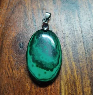Natural Malachite Gemstone Pendant