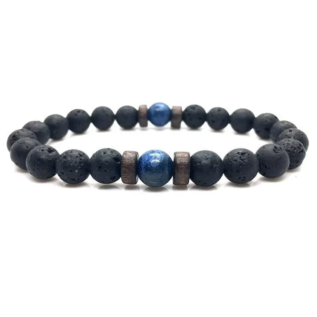 Natural Moonstone Bead Tibetan Buddha Bracelet
