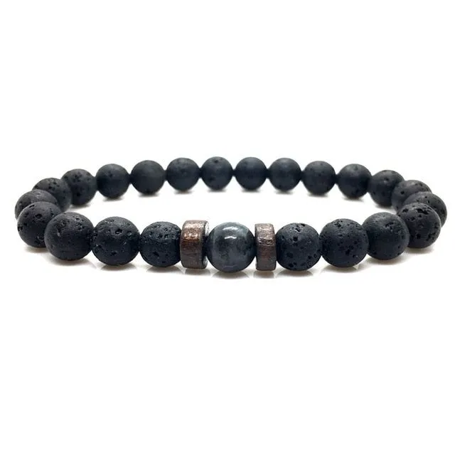 Natural Moonstone Bead Tibetan Buddha Bracelet