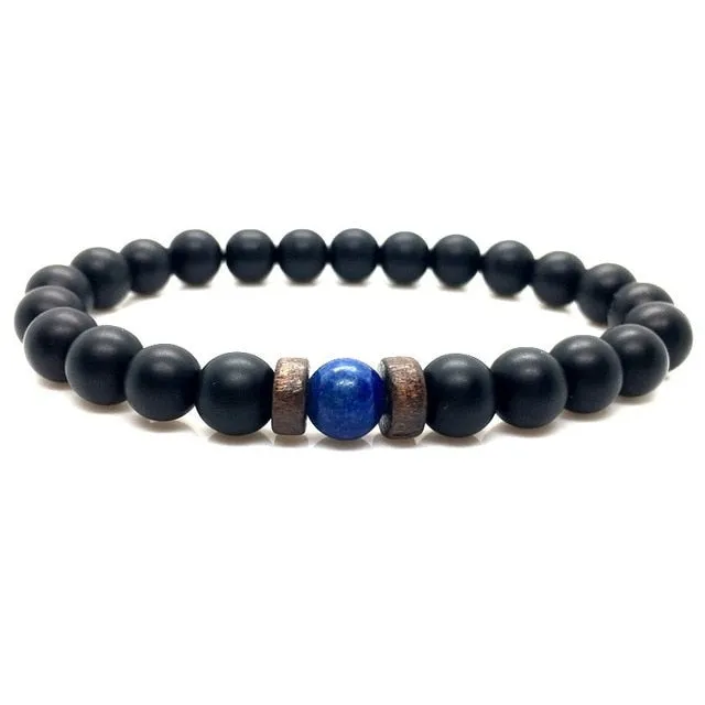 Natural Moonstone Bead Tibetan Buddha Bracelet