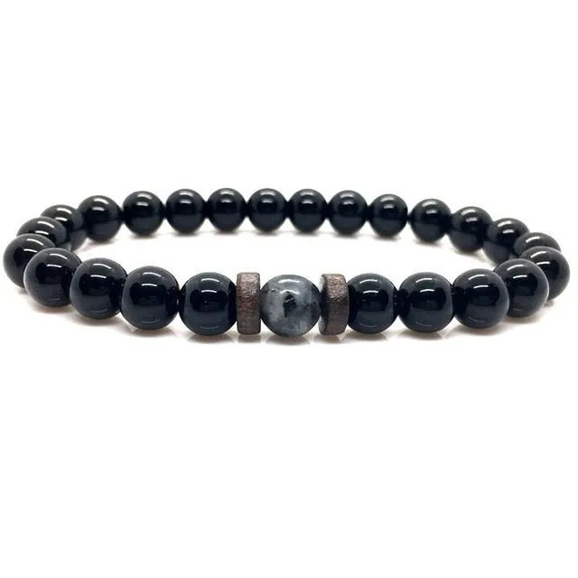 Natural Moonstone Bead Tibetan Buddha Bracelet