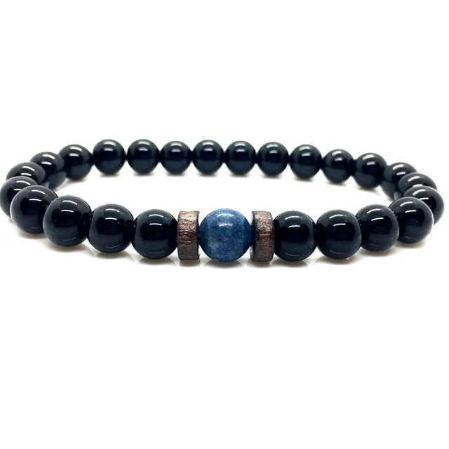 Natural Moonstone Bead Tibetan Buddha Bracelet