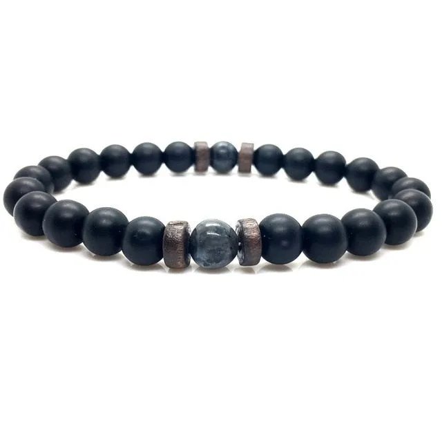 Natural Moonstone Bead Tibetan Buddha Bracelet