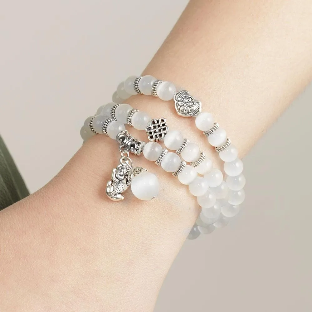 Natural Opal Beads Bracelet