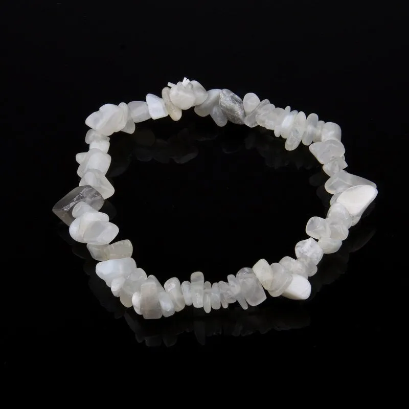 Natural Stone Chips Agates Bracelet Amethysts Crystal