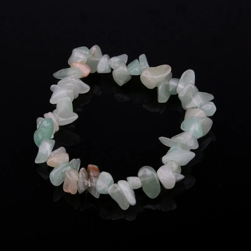 Natural Stone Chips Agates Bracelet Amethysts Crystal