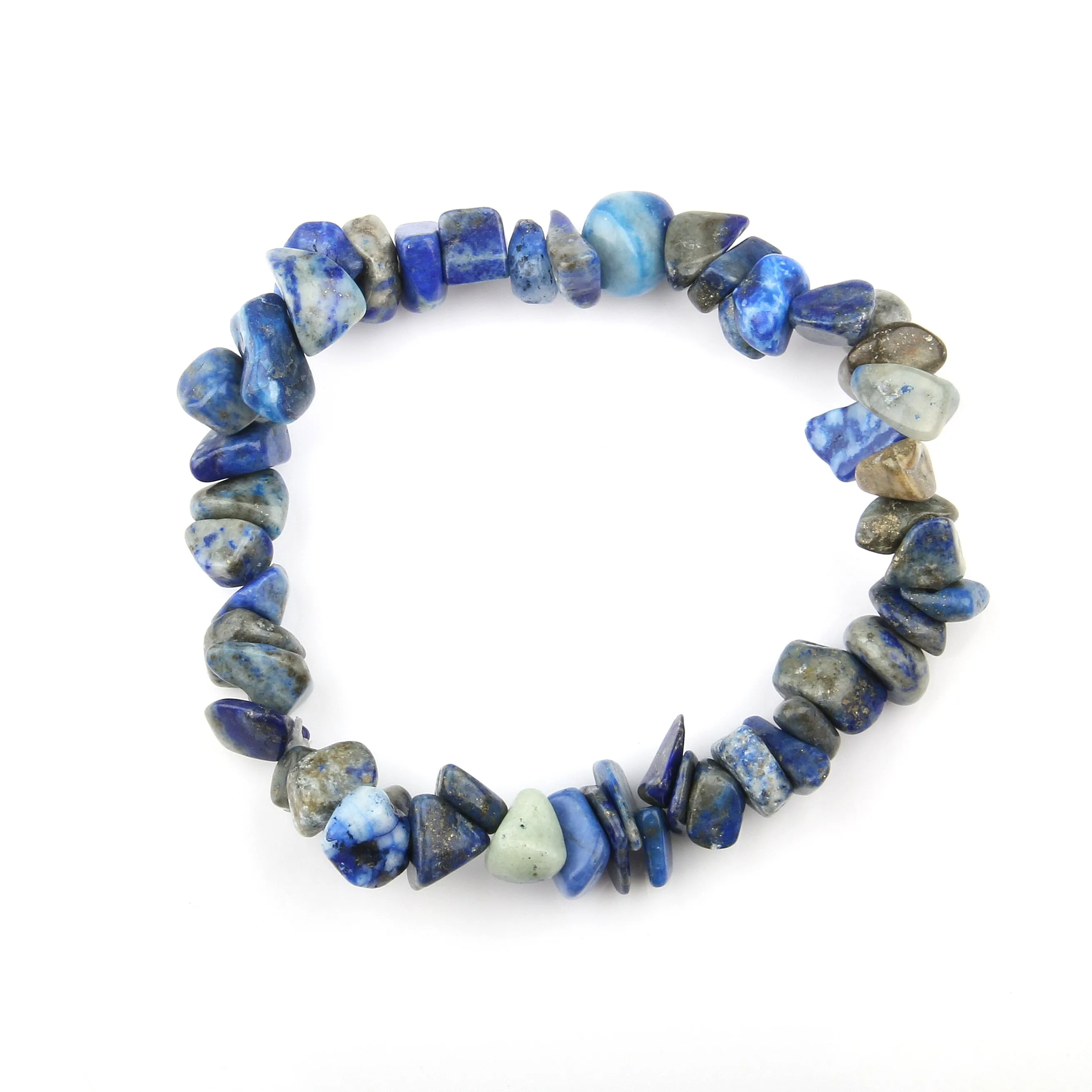 Natural Stone Chips Agates Bracelet Amethysts Crystal