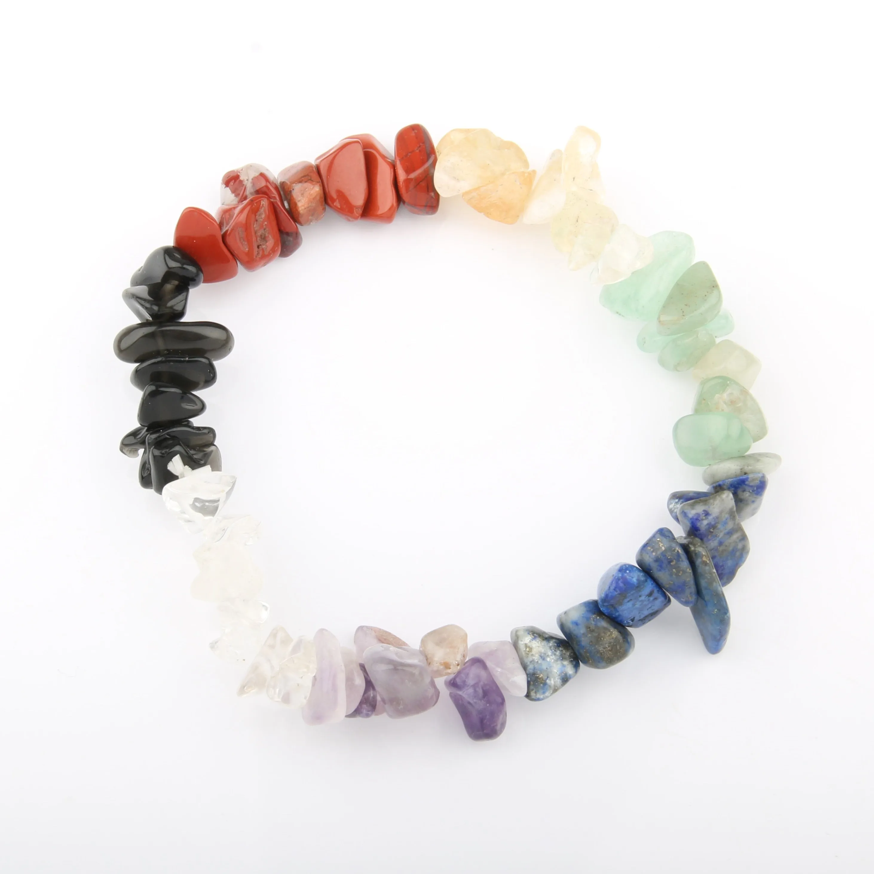 Natural Stone Chips Agates Bracelet Amethysts Crystal
