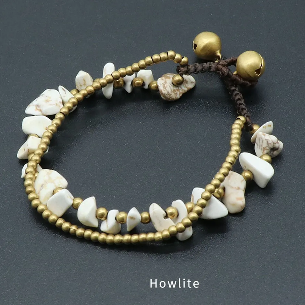 Natural Stone Chips Agates Bracelet Amethysts Crystal